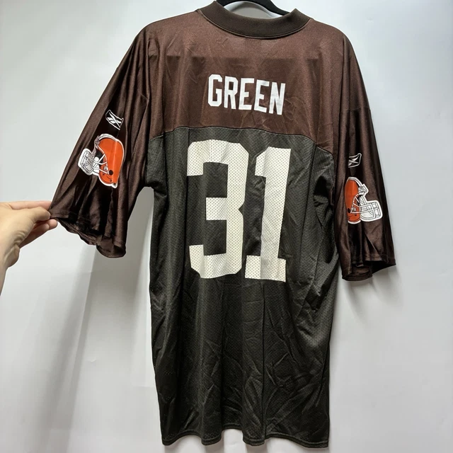 CLEVELAND BROWNS JERSEY William Green Mens Size XL Reebok Brown