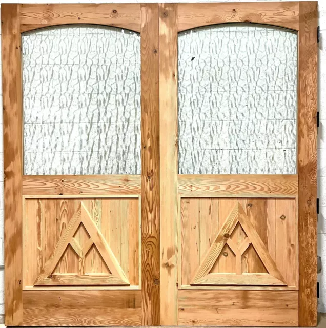 Rustic reclaimed lumber square door solid wood story book castle winery w/ LOGO