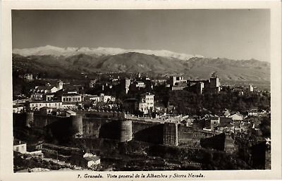 La Alhambra y Sierra Nevada desde San Miguel el Bajo 282305 CPA Espagne 