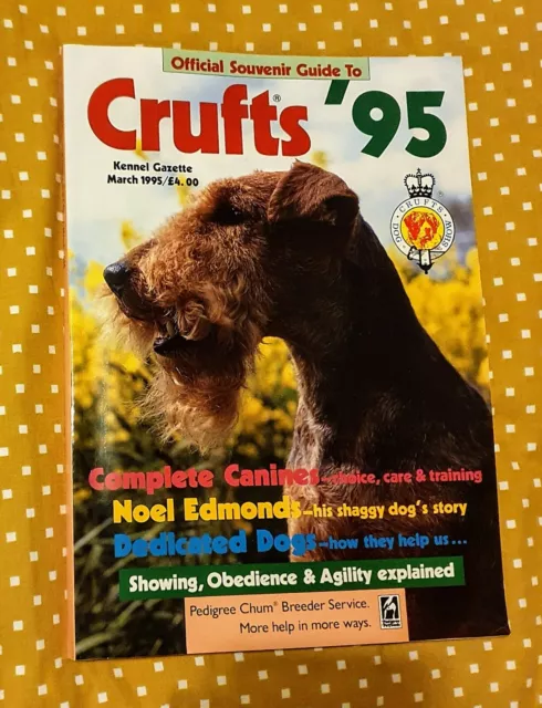 2x Crufts Dog Show 1995 & 1996 Vintage, Official Souvenir Guides to Crufts