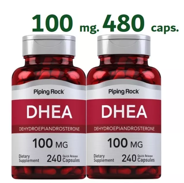 DHéA 100mg 2x240=480 cps PIPING ROCK