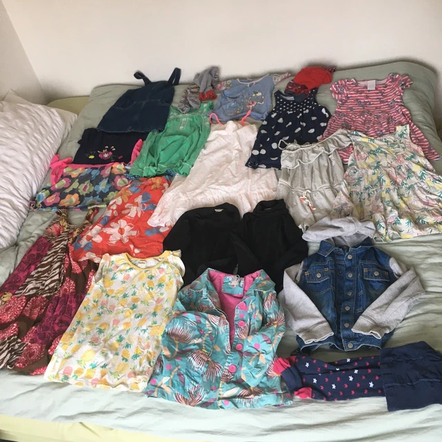 large Girls summer bundle age 4-5 5-6 raincoat, dresses John Lewis Next Hatley