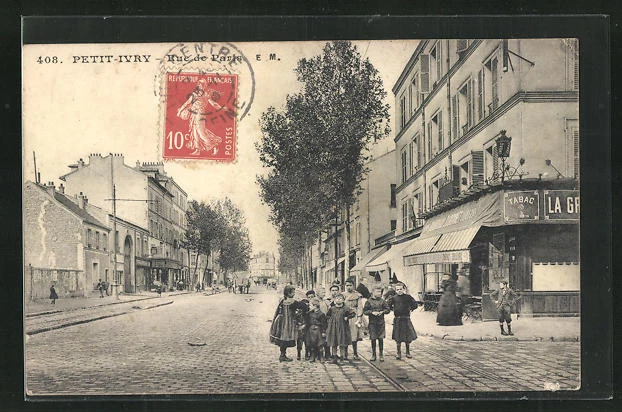 CPA Petit-Ivry, Rue de Paris 1910