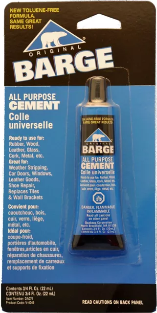 Barge All Purpose Cement Leather Rubber Wood Glass Glue 3/4 oz (22ml)