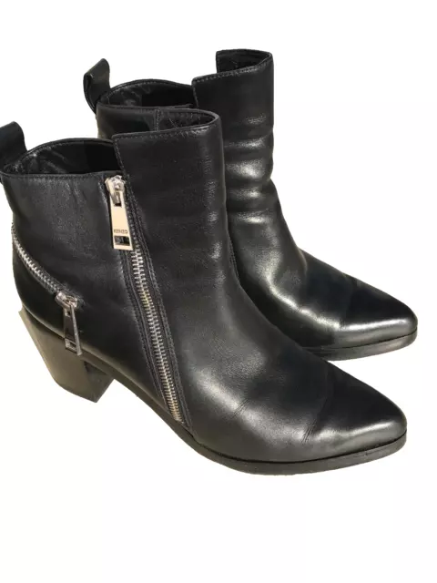 Bottes low boots KENZO en cuir noir PT 41 TBE boots