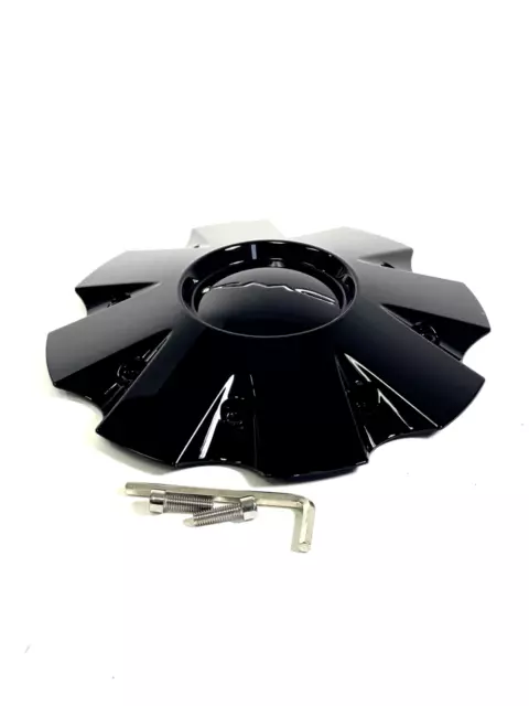 KMC KM651 Slide Gloss Black Rim Wheel Center Hub Cap 841L210S1 S1904-04 (1 CAP) 2