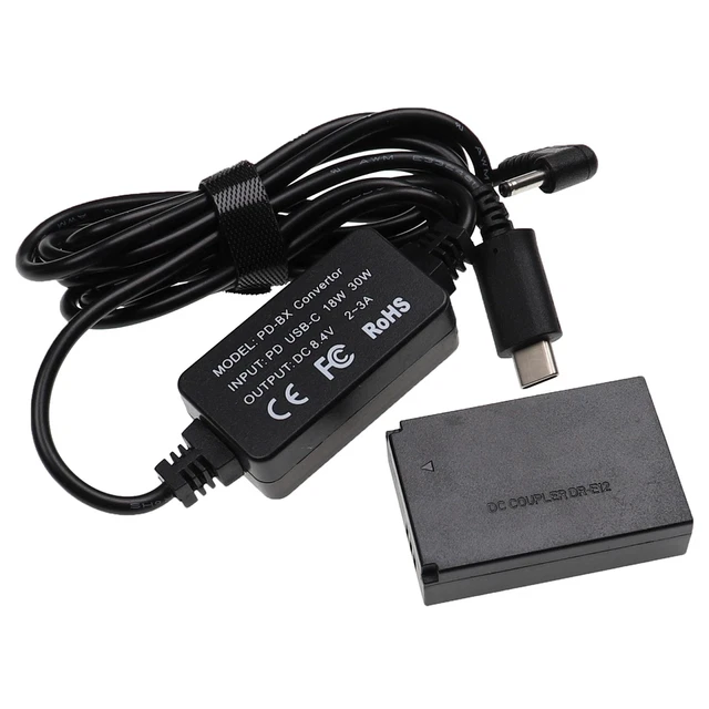 Vhbw Bloc D'Alimentation Adaptateur Compatible Canon EOS 10D 20D 300D 30D 40D - Câble 2m