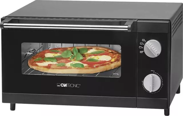 Minibackofen MPO 3520Clatronic Multi Pizza-Ofen  Timerfunktion 12 Liter Backraum