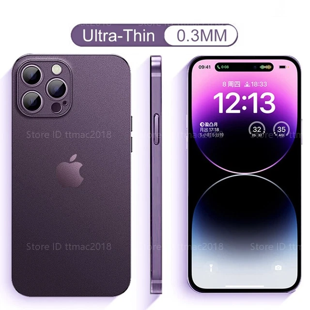 Ultradünn HandyHülle für iPhone 14 13 12 11 Pro Max Mini XS XR Schutz Case Cover