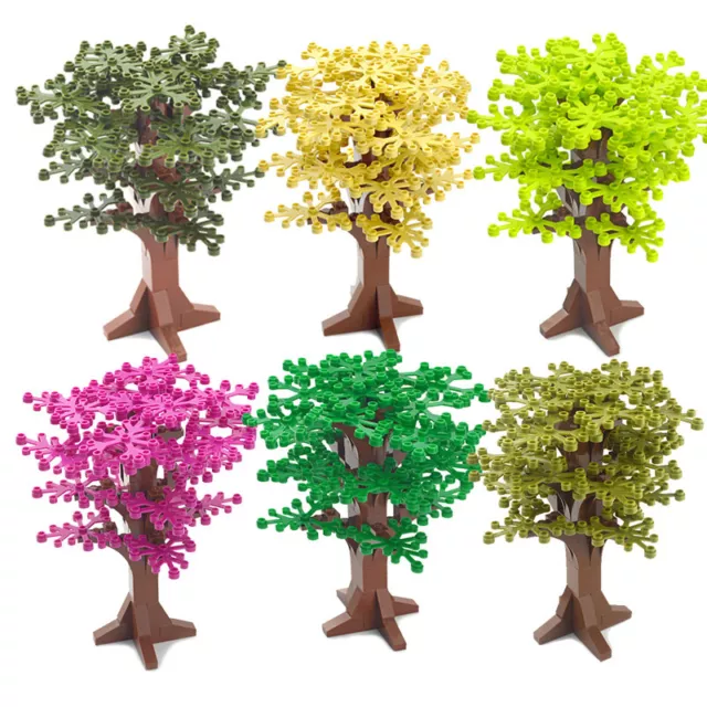 Pine Tree Branch Bush Green Grass Parts for Lego Sets Building Blocks Sets DIY 2