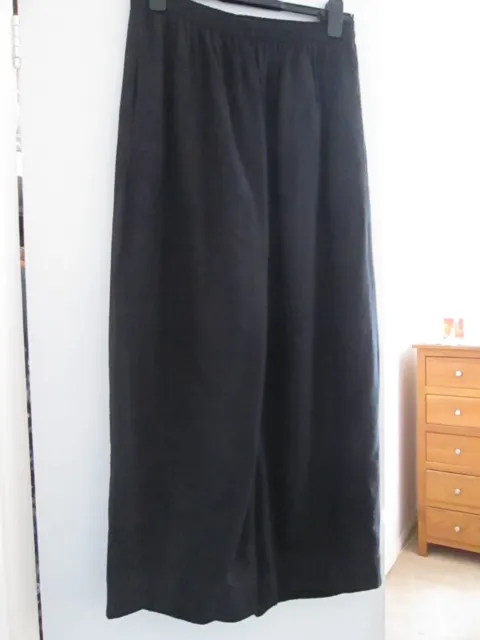 Elemente Clemente black pull-on drop crotch trousers. Size 3
