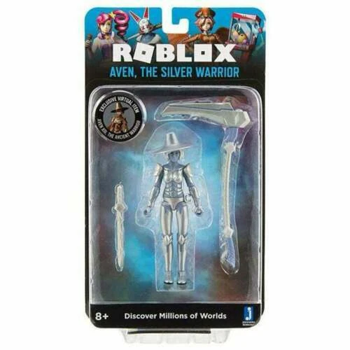 ROBLOX IMAGINATION COLLECTION - Aven, The Silver Warrior Action Figure ...