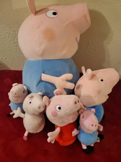 Peppa Pig Bundle x6 Plush Soft Toys