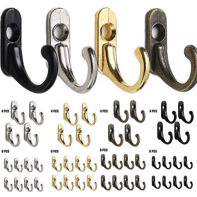 Brand New Coat Hooks Chrome European Style Modern Polished Wall Bathroom