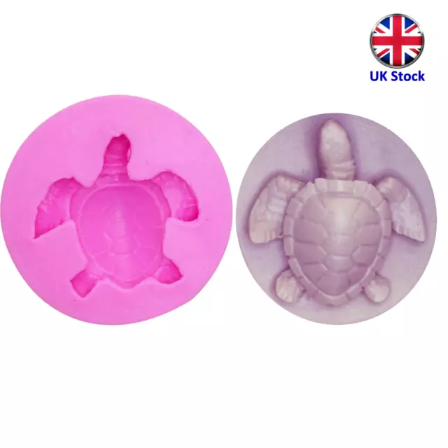 3D Turtle Silicone Cake Topper Mould - Ideal for Chocolate, Fondant, etc.