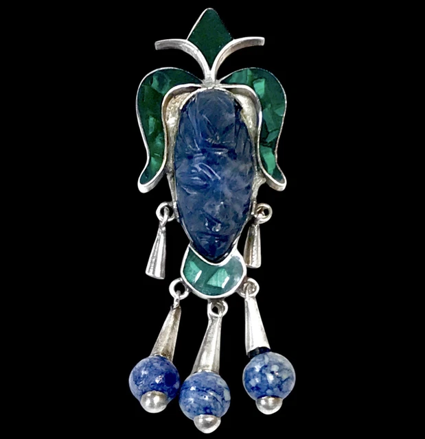 Broche Ancienne En Argent 925 - Signée ALEX MEXICO - Excellent état