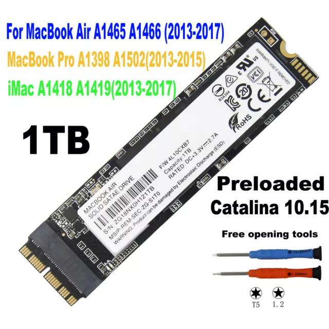 1TB SSD For 2013 2014 2015 2017 MacBook Air A1465 A1466 MacBook Pro A1502 A1398