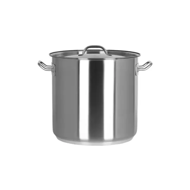 Stockpot with Cover / Lid 16.5L Stainless Steel Chef Inox Stock Pot