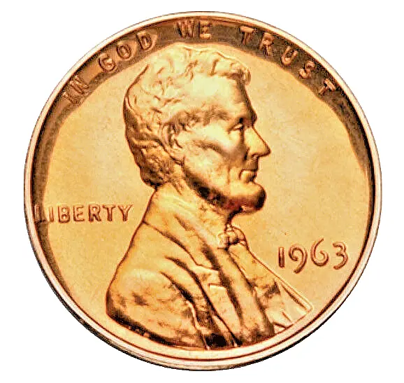 1963 (P) CHOICE Gem Proof Lincoln Memorial Cent RED Penny/MIRROR FINISH Free S&H