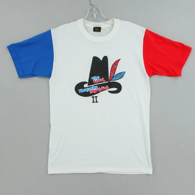 Vintage 80s Great Kentucky Shoot Out Wildcats Louisville Cardinals Shirt Size M