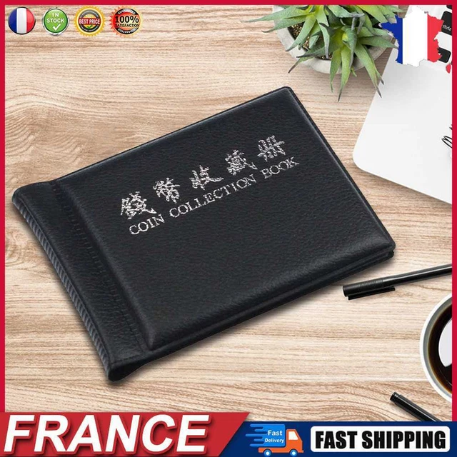 Album de pièce 60 slots pour pièces titulaire Money Penny poche stockage collect