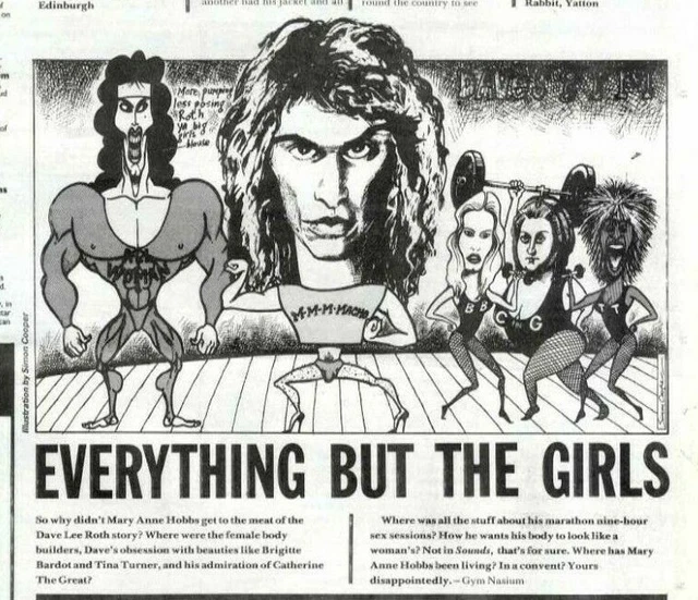 16/8/86PT21 DAVID LEE Roth Art Illustration (Clipping) By Simon Cooper ...