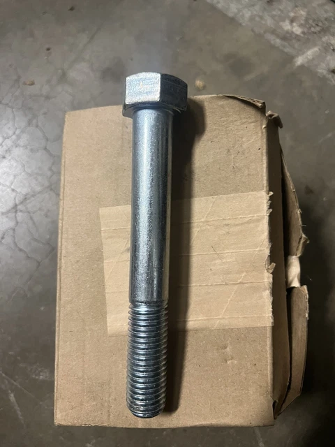 Bowmalloy 7/16-20, 4" Long Hex Head Cap Screw Partially Threaded, Grade 9 25pack
