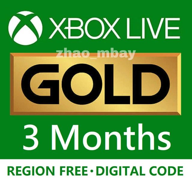 XBOX LIVE GOLD 🔥FAST DELIVERY🔥3 Month Membership Xbox Series X|S/ONE/360