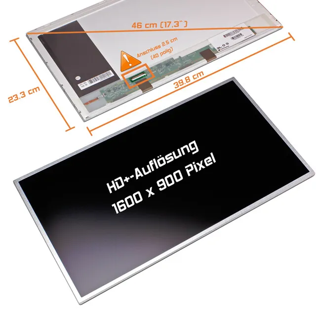 17,3" LED Display matt passend für Acer Aspire VA70 WSXGA 1600x900
