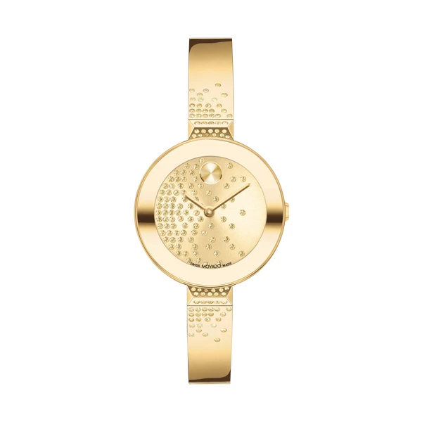 *BRAND NEW* Movado Bold Gold-tone Dial Gold-tone Bangle Women's Watch 3600926