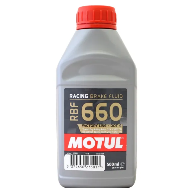 Motul RBF 660 Factory Line Synthetic DOT 4 Racing Brake Clutch Fluid 500ml 0.5L