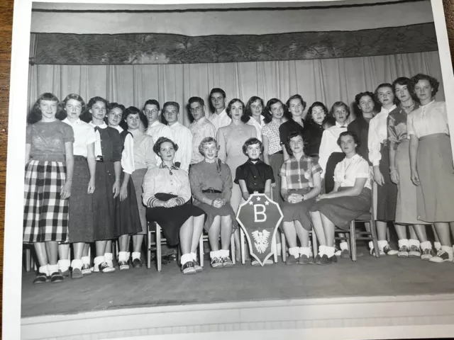 VTG 1950's Yadkinville, NC. High School Senior Class Photo's LOT of 3@8x10