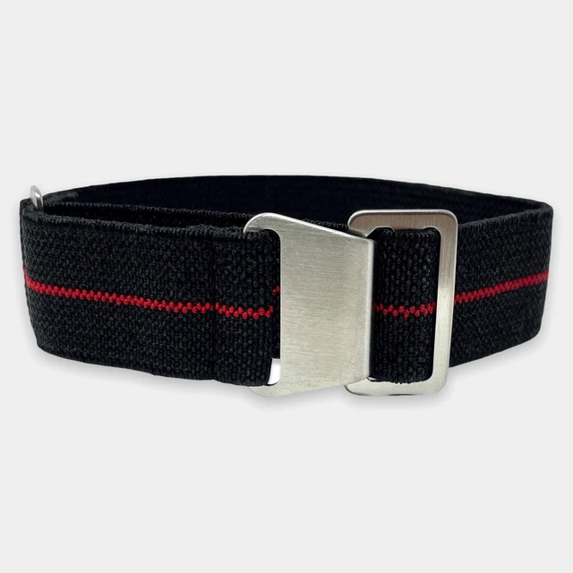 CINTURINO OROLOGIO PARACADUTE Nero Rosso Francese MN Marine