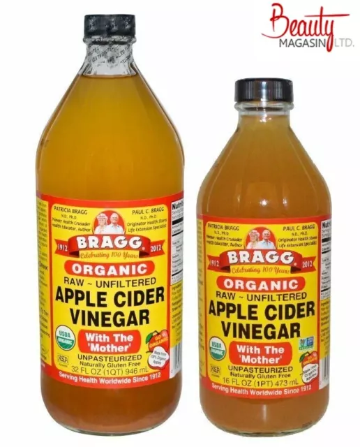 Bragg ORGANIC RAW APPLE CIDER VINEGAR Gluten Free UK SELLER All sizes