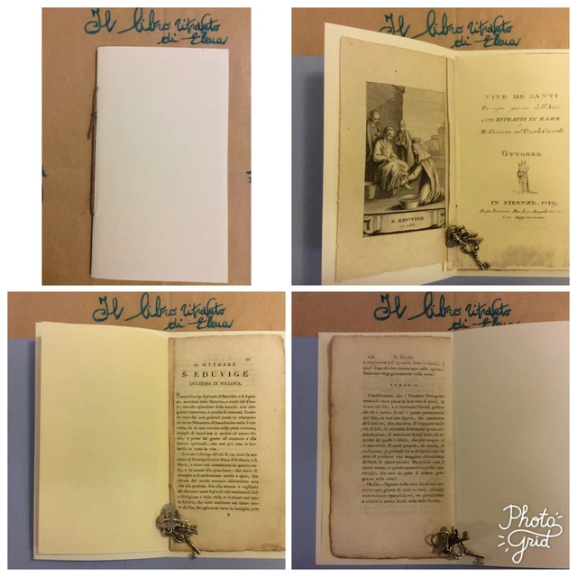 Stampa Incisione in rame 17 ottobre Sant’ Edvige Eduvige Vite dei Santi 1819
