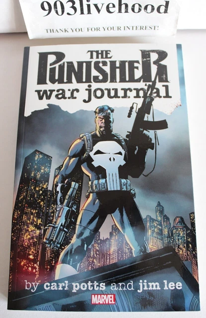 Signed Punisher War Journal Carl Potts Dave Ross Tpb Trade Graphic Gn Jim Lee
