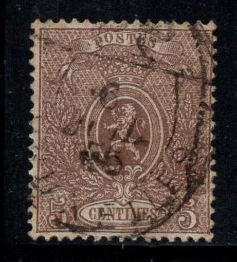 Belgien 1866 Mi. 22C Gestempelt 80% 5 C, Wappen