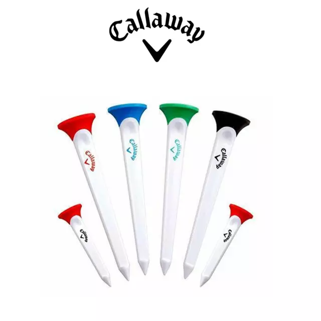 Callaway Par Tee Combo Set Golf Tees  (Set of 6, 4 Longer & 2 Shorter tees)