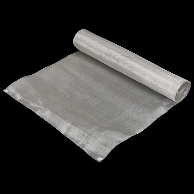 50 Mesh Filter 304 Stainless Steel Wire Cloth Woven Silver Screen 40x90cm