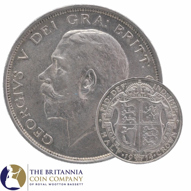 1911 to 1919 KING GEORGE V STERLING SILVER HALF CROWN - CHOOSE YOUR YEAR!