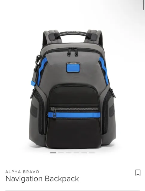 tumi alpha bravo navigation backpack Grey Blue