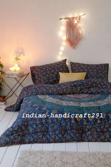 Mandala Indien King / Taille Double Literie Couette Set Doona Housse de Lit