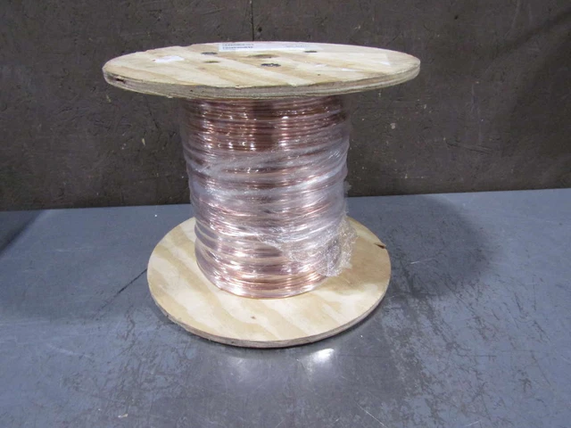 Solid Copper Grounding Wire 6 Awg x 500' Spool