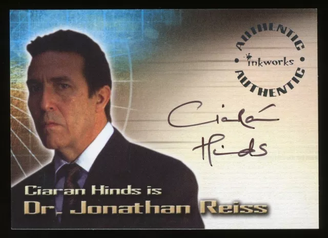 2003 Inkworks Lara Croft Tomb Raider The Cradle of Life Ciaran Hinds Autograph