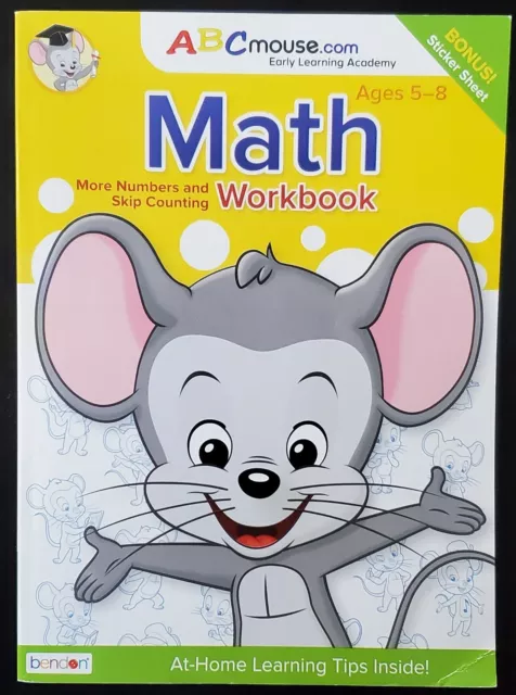 ABCMouse.com Early Learning Academy Math More Numbers and Skip Counting Workbook