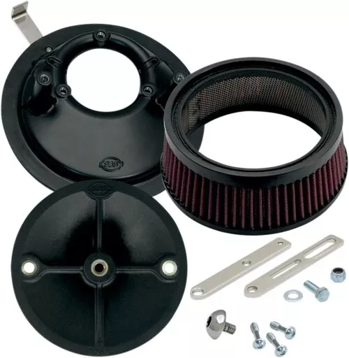SS Cycle Stealth Air Cleaner Kit 170-0176 49-8803 1010-1313 Black