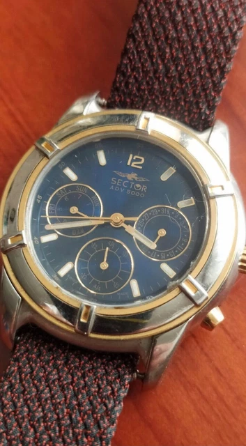 SECTOR NO LIMITS ADV 5000 model 1851551037 Swiss Made Working Fine