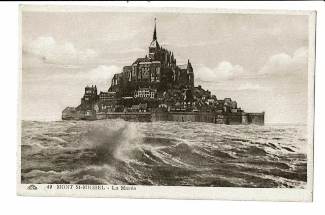 CPA - Carte Postale -  FRANCE-Mont St Michel-La Marée VM2069