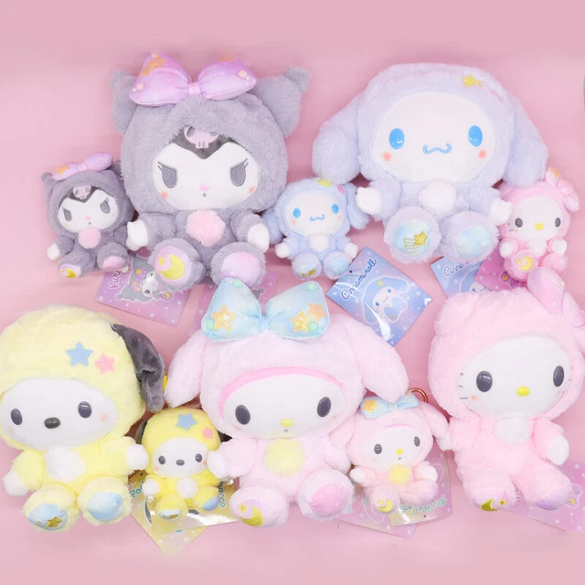 HELLO KITTY MY Melody Kuromi Cinnamoroll Sanrio Stuffed Plush Toys Doll