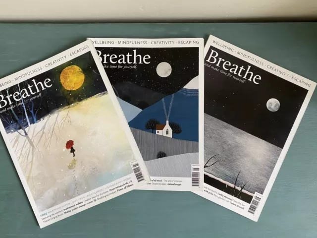 BREATHE Magazines Issues 3, 16 And 9 Coffee Table Books